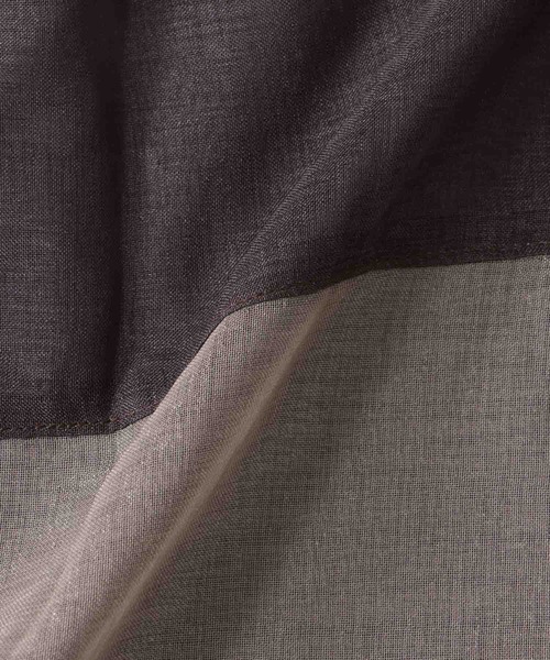 Jines（ジネス）の「シアーリネンライクシャツ（シャツ/ブラウス・レディース・ブラウン/ホワイト/チャコールグレー・38）」の14枚目の写真