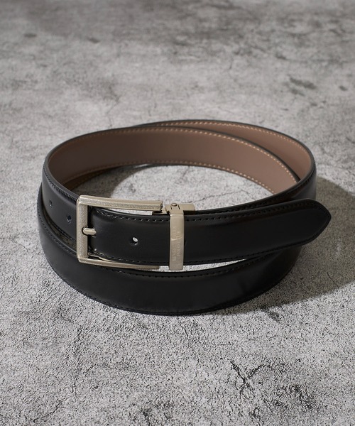 BEVERLY HILLS POLO CLUB（ビバリーヒルズポロクラブ）の「【Beverly Hills Polo Club/ビバリーヒルズポロクラブ】サイズ調整可能 スプリットレザーベルト（ベルト・メンズ・ブラック系3/ブラック系2/ブラック系4/ブラウン系3/ブラウン系2/ブラウン系4/ブラック系1/ブラウン系1・FREE）」の2枚目の写真
