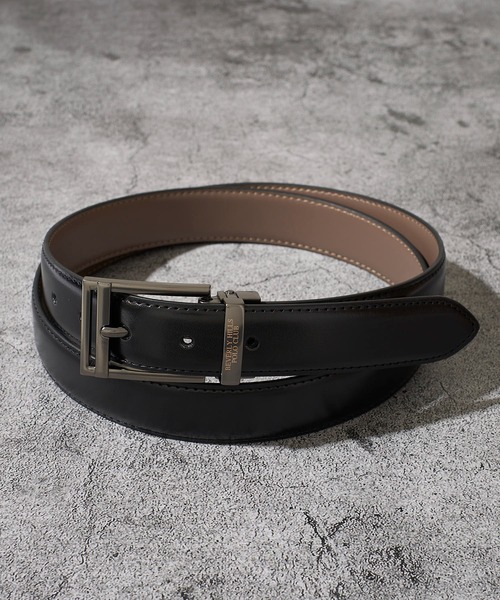 BEVERLY HILLS POLO CLUB（ビバリーヒルズポロクラブ）の「【Beverly Hills Polo Club/ビバリーヒルズポロクラブ】サイズ調整可能 スプリットレザーベルト（ベルト・メンズ・ブラック系3/ブラック系2/ブラック系4/ブラウン系3/ブラウン系2/ブラウン系4/ブラック系1/ブラウン系1・FREE）」の4枚目の写真