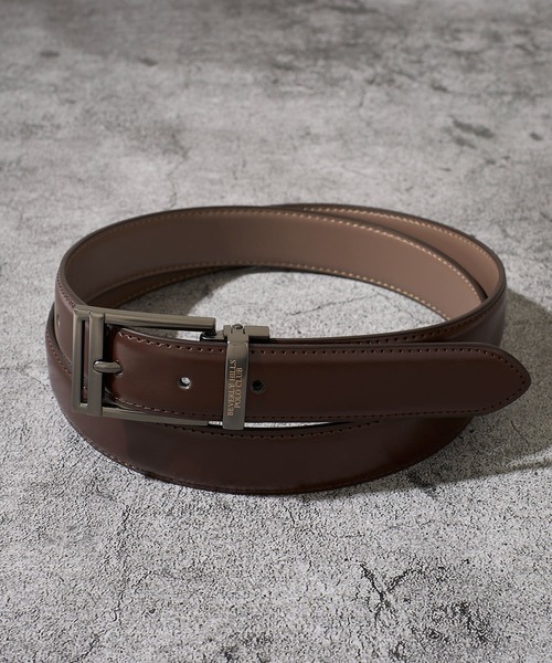 BEVERLY HILLS POLO CLUB（ビバリーヒルズポロクラブ）の「【Beverly Hills Polo Club/ビバリーヒルズポロクラブ】サイズ調整可能 スプリットレザーベルト（ベルト・メンズ・ブラック系3/ブラック系2/ブラック系4/ブラウン系3/ブラウン系2/ブラウン系4/ブラック系1/ブラウン系1・FREE）」の8枚目の写真