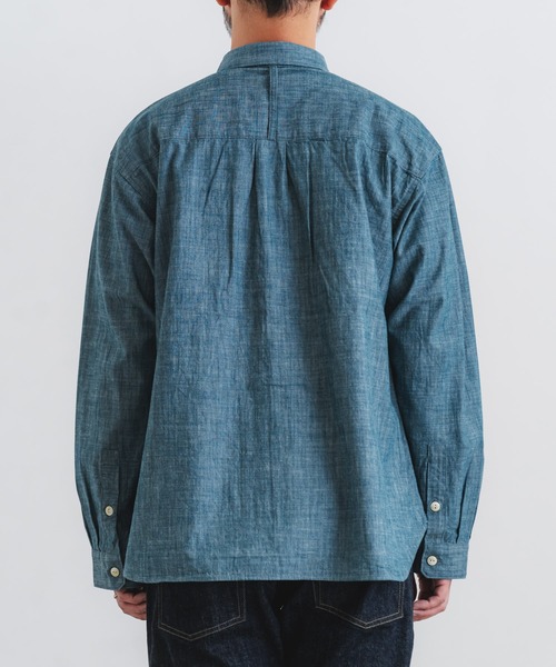 quadro(クオドロ)の「インディゴライトオンスダンガリー1ループボタンレギュラーシャツ(シャツ/ブラウス・メンズ・ネイビー・MEDIUM/LARGE)」の19枚目の写真