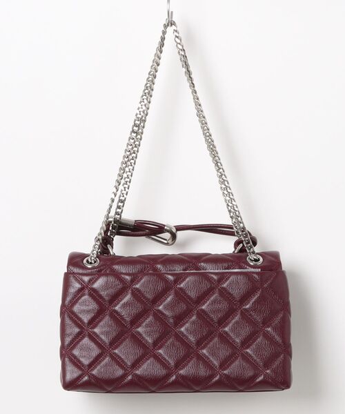 セール】THE QUILTED DUAL CHAIN SHOULDER BAG/ザ キルテッド レザー