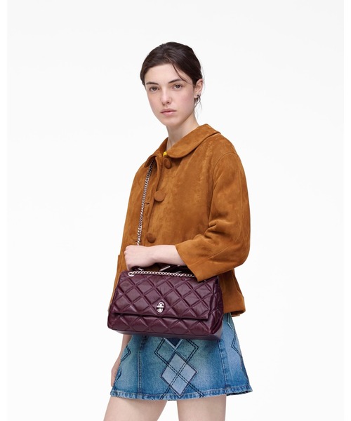 セール】THE QUILTED DUAL CHAIN SHOULDER BAG/ザ キルテッド レザー