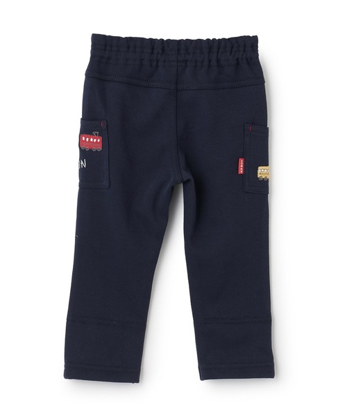 KP BOY（ケーピーボーイ）の「電車刺しゅう ニットツイルパンツ（その他パンツ・キッズ・ベージュ/ネイビー・80ｃｍ/90cm/100cm/120cm/110cm）」の3枚目の写真