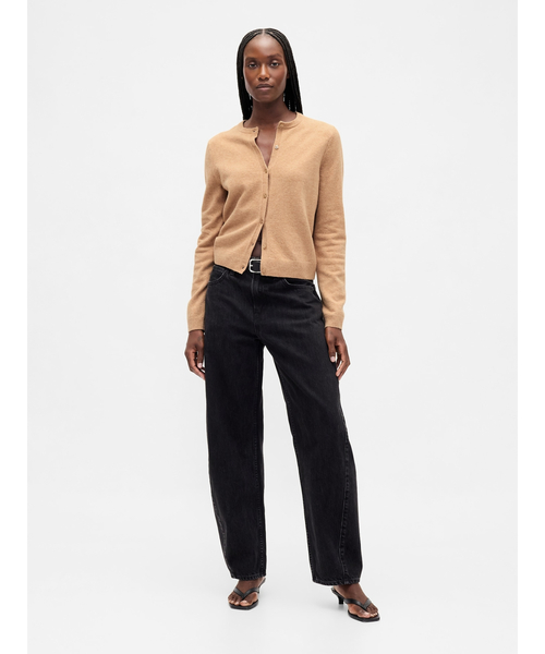 CashSoft カシミヤタッチ クロップドカーディガン（カーディガン