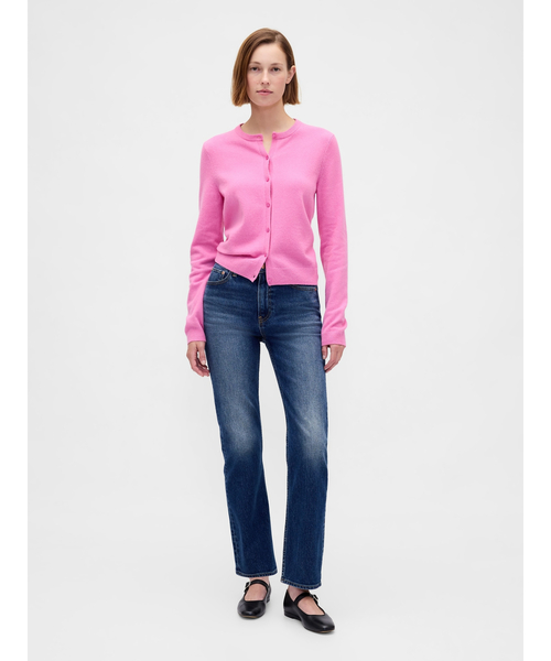 GAP(ギャップ)の「CashSoft カシミヤタッチ クロップドカーディガン(カーディガン/ボレロ・レディース・ピンク/キャメル/ブラック/アイボリー/グレー/ブルー/ブラウン系その他2/ヘザーグレー/ブルー系その他/ブラウン・XS/S/M/L/XL/XXS)」の13枚目の写真