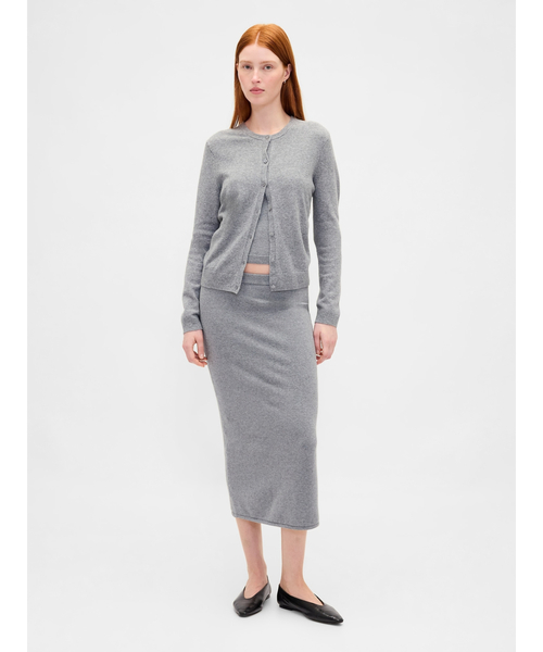 GAP(ギャップ)の「CashSoft カシミヤタッチ クロップドカーディガン(カーディガン/ボレロ・レディース・ピンク/キャメル/ブラック/アイボリー/グレー/ブルー/ブラウン系その他2/ヘザーグレー/ブルー系その他/ブラウン・XS/S/M/L/XL/XXS)」の14枚目の写真
