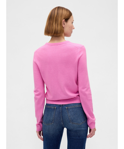 GAP（ギャップ）の「CashSoft カシミヤタッチ クロップドカーディガン（カーディガン/ボレロ・レディース・ピンク/キャメル/ブラック/アイボリー/グレー/ブルー・XS/S/M/L/XL/XXS）」の19枚目の写真