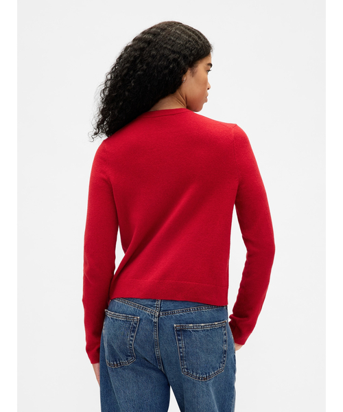 GAP(ギャップ)の「CashSoft カシミヤタッチ クロップドカーディガン(カーディガン/ボレロ・レディース・ピンク/キャメル/ブラック/アイボリー/グレー/ブルー/ブラウン系その他2/ヘザーグレー/ブルー系その他/ブラウン・XS/S/M/L/XL/XXS)」の19枚目の写真