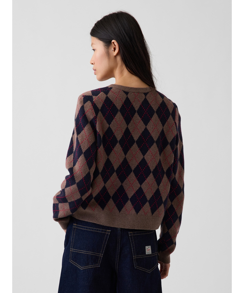 GAP(ギャップ)の「CashSoft カシミヤタッチ クロップドカーディガン(カーディガン/ボレロ・レディース・ピンク/キャメル/ブラック/アイボリー/グレー/ブルー/ブラウン系その他2/ヘザーグレー/ブルー系その他/ブラウン・XS/S/M/L/XL/XXS)」の21枚目の写真
