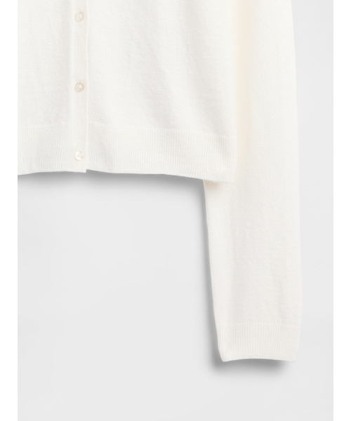 GAP カーディガン　ニット　ホワイト セール】Cashsoft カシミヤタッチ オーバーサイズ チャンキー