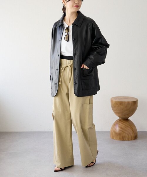 RIVE DROITE（リヴドロワ）の「【MONN.:.(モン)】レザージャケット（その他アウター・レディース・ブラック・FREE）」の6枚目の写真