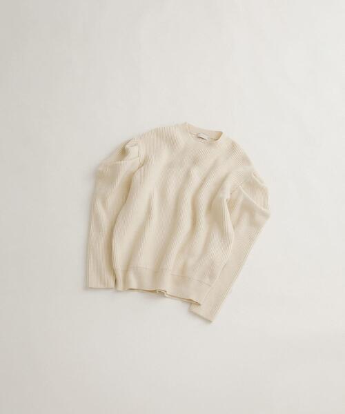 LAATO(ラート)の「tacked sleeves knit(ニット/セーター・レディース・ブラウン/ブルー/オフホワイト・FREE)」の11枚目の写真