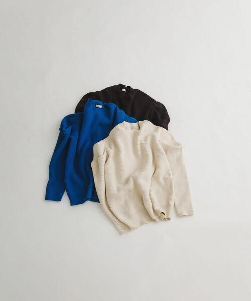 LAATO(ラート)の「tacked sleeves knit(ニット/セーター・レディース・ブラウン/ブルー/オフホワイト・FREE)」の14枚目の写真