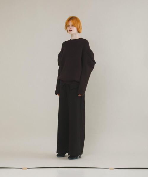 LAATO（ラート）の「tacked sleeves knit（ニット/セーター・レディース・ブラウン/ブルー/オフホワイト・FREE）」の21枚目の写真
