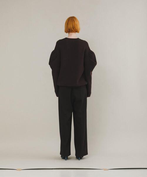 LAATO（ラート）の「tacked sleeves knit（ニット/セーター・レディース・ブラウン/ブルー/オフホワイト・FREE）」の22枚目の写真