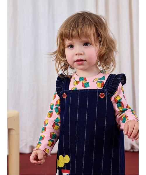 BOBO CHOSES(ボボショーズ)の「Dices長袖Tシャツ【ベビー】(その他ベビーウェア・キッズ・ピンク・90/80/70)」の3枚目の写真