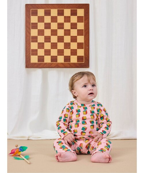 BOBO CHOSES(ボボショーズ)の「Dices長袖Tシャツ【ベビー】(その他ベビーウェア・キッズ・ピンク・90/80/70)」の5枚目の写真