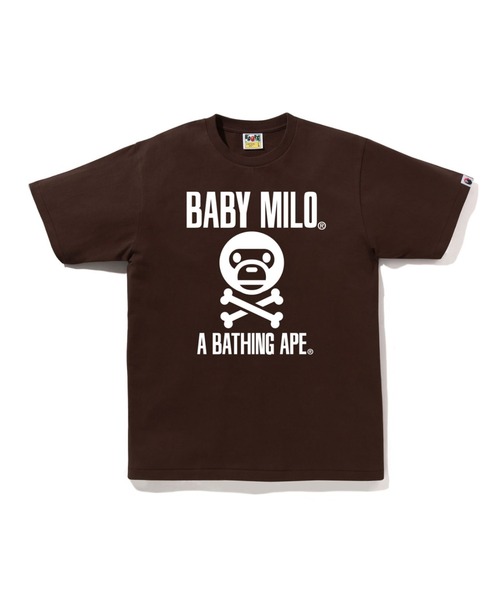 A BATHING APE(アベイシングエイプ)の「MILO CROSSBONE TEE(Tシャツ/カットソー・メンズ・ホワイト/ブラウン/ブラック・X-LARGE/LARGE/XX-LARGE/SMALL/MEDIUM)」の3枚目の写真