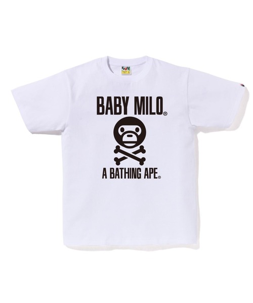 A BATHING APE(アベイシングエイプ)の「MILO CROSSBONE TEE(Tシャツ/カットソー・メンズ・ホワイト/ブラウン/ブラック・X-LARGE/LARGE/XX-LARGE/SMALL/MEDIUM)」の1枚目の写真