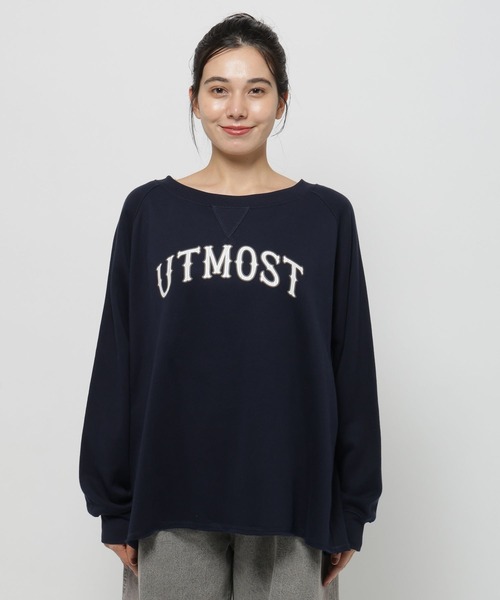 ボートネックスウェット ボートネックルーズスウェット（スウェット）｜Spick & Span