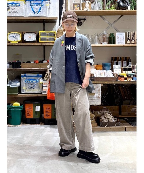 niko and...（ニコアンド）の「ボートネックカレッジプルオーバー（スウェット・レディース・ボルドー/ネイビー/ナチュラル・LARGE/MEDIUM）」の11枚目の写真