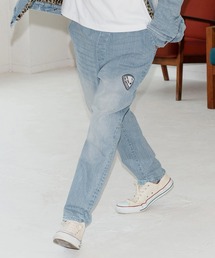 No Rain No Rainbow（ノーレインノーレインボー）の「mp14083-tapered denim pants with pick patch デニムパンツ(NR25W-05)（デニムパンツ）」