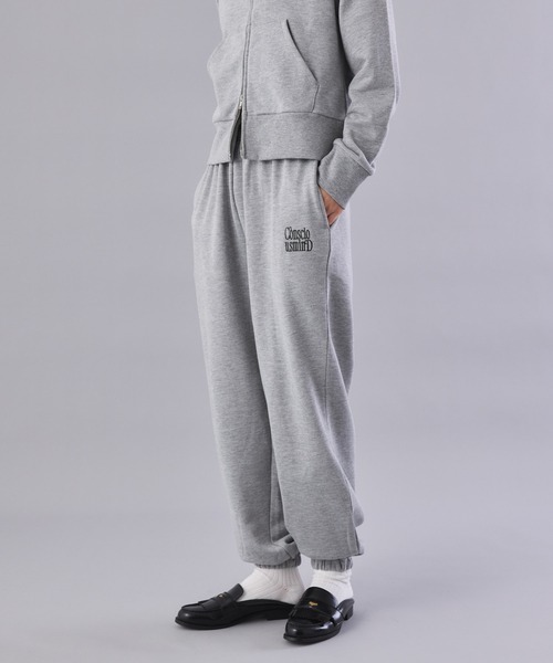 Muscat(マスカット)の「【セットアップ可!】ロゴ刺繍 裏毛スウェットジョガーパンツ(スウェットパンツ・レディース・ブラック/グレー/ダークブラウン/サンドベージュ・F)」の10枚目の写真