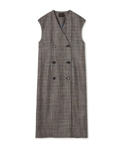 トゥモローランド 34 シックブルー ロングジレワンピース　2024年AW トゥモローランド 34 シックブルー ロングジレワンピース 2024年AW