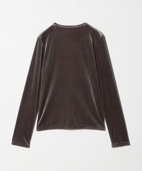 Steven Alan＞ベロア ロングスリーブ プルオーバー（Tシャツ