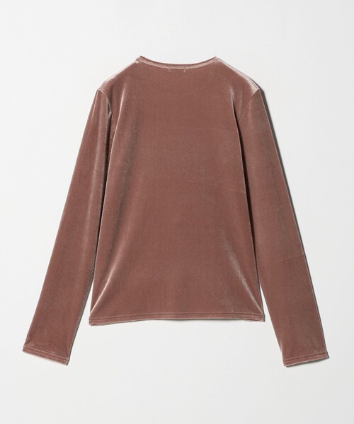 Steven Alan＞ベロア ロングスリーブ プルオーバー（Tシャツ