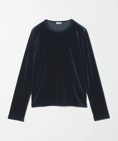 Steven Alan＞ベロア ロングスリーブ プルオーバー（Tシャツ