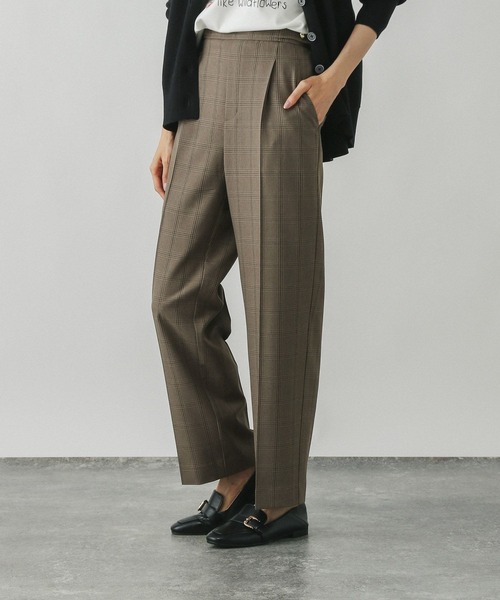 GLOBAL WORK（グローバルワーク）の「お手入れラクラクセットアップ/ストレートパンツ/498379（その他パンツ・レディース・ブラウン系その他/グレイッシュベージュ/ダークブラウン/ネイビー・SMALL/X-SMALL/LARGE/MEDIUM）」の22枚目の写真