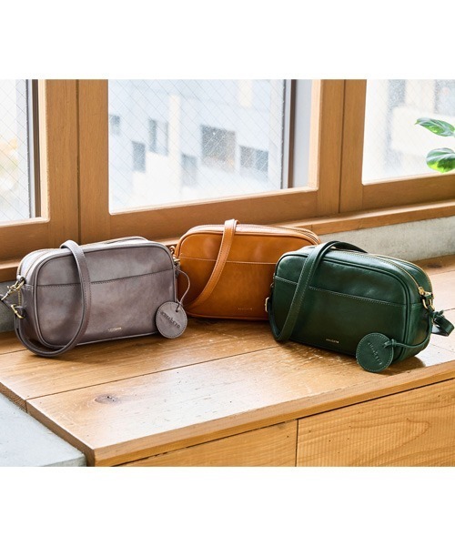 zucchero（ズッケロ）の「ズッケロ ショルダーバッグ 本革 ななめ掛け お財布ショルダーバッグ 40104（ショルダーバッグ・レディース・グリーン/キャメル/グレー/ブラック・FREE）」の5枚目の写真
