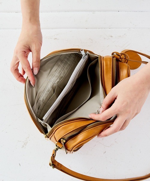 ズッケロ ショルダーバッグ 本革 ななめ掛け お財布ショルダーバッグ