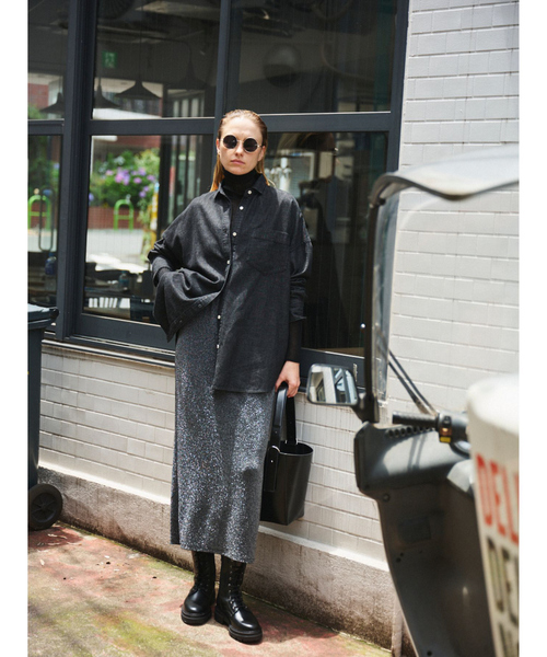 Rouge vif（ルージュヴィフ）の「【&MyuQ/アンドミューク】LIBER バケツショルダーバッグ（ショルダーバッグ・レディース・ダークブラウン/ブラック・フリー）」の17枚目の写真