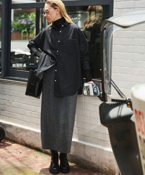 Rouge vif（ルージュヴィフ）の「【&MyuQ/アンドミューク】LIBER バケツショルダーバッグ（ショルダーバッグ・レディース・ダークブラウン/ブラック・フリー）」の7枚目の写真