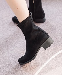 Bussola（ブソラ）の「【bussola】撥水4cmヒールストレッチショートブーツ(955506)（ブーツ）」