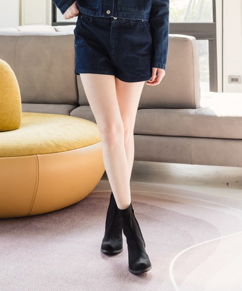 Bussola(ブソラ)の「【bussola】撥水4cmヒールストレッチショートブーツ(955506)(ブーツ・レディース・ブラック系その他・39/38/37/36/35)」の5枚目の写真