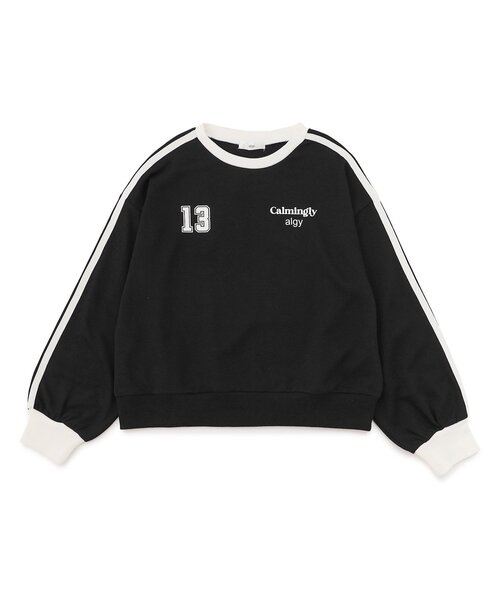 ラインスリーブトレーナー（スウェット）｜algy（アルジー）の