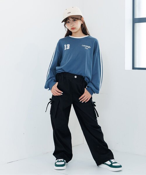 algy（アルジー）の「ラインスリーブトレーナー（スウェット・キッズ・グリーン/オフホワイト/サックスブルー/ブラック/ピンク・SMALL/XX-SMALL/MEDIUM/X-SMALL）」の14枚目の写真