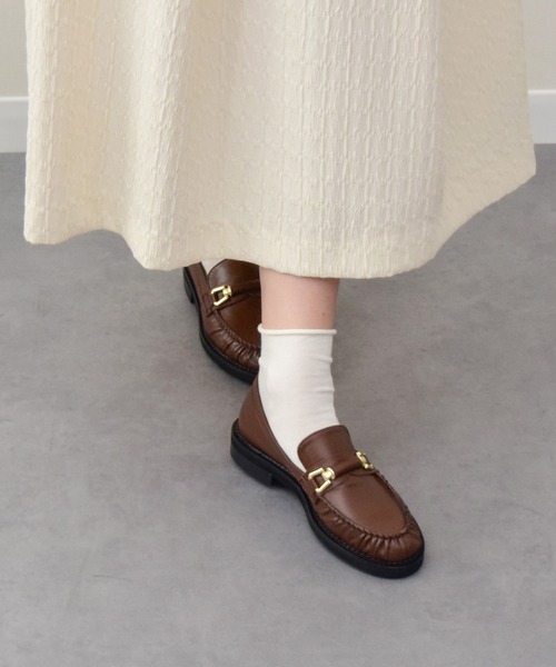 inter-chaussures（インターショシュール）の「【INTER-CHAUSSURES】ラウンドトウベーシックローファー(I51614)（ローファー・レディース・ブラウン/ブラック・38/37/36）」の7枚目の写真