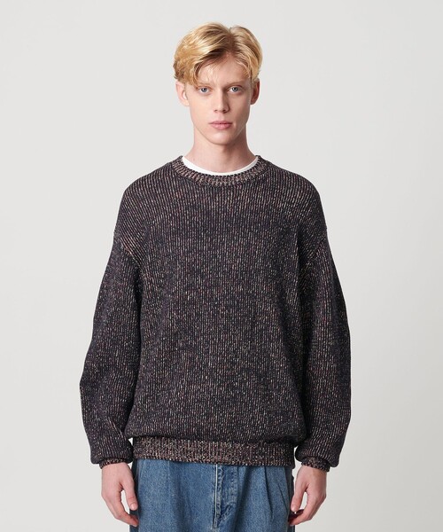 B&amp;Y ユナイテッドアローズ ビューティー&amp;ユース ニット 長袖 ラメ F 黒 BEAUTY&YOUTH UNITED ARROWS（ビューティーアンドユースユナイテッド