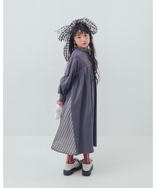 unica（ユニカ）の「パネル配色カラーAラインワンピース（ワンピース・キッズ・レッド/チャコール/ブラック・XL/L/S/M）」の14枚目の写真