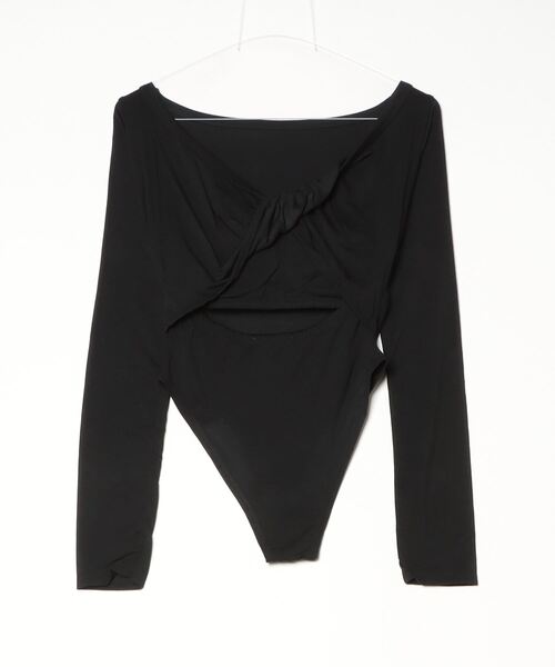 ROYAL FLASH(ロイヤルフラッシュ)の「determ/ デターム/Collagen Twisted Back Bodysuit(Tシャツ/カットソー・レディース・ホワイト/ブラック・S/XS)」の8枚目の写真