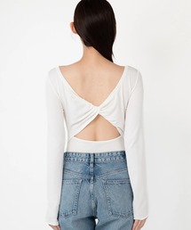 ROYAL FLASH（ロイヤルフラッシュ）の「determ/ デターム/Collagen Twisted Back Bodysuit（Tシャツ/カットソー・レディース）」