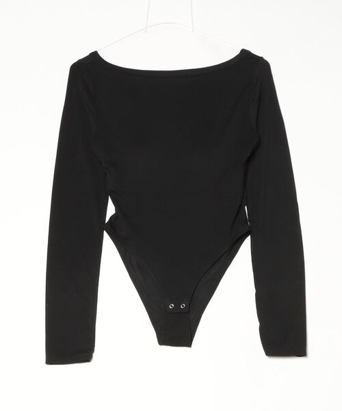 ROYAL FLASH(ロイヤルフラッシュ)の「determ/ デターム/Collagen Twisted Back Bodysuit(Tシャツ/カットソー・レディース・ホワイト/ブラック・S/XS)」の7枚目の写真