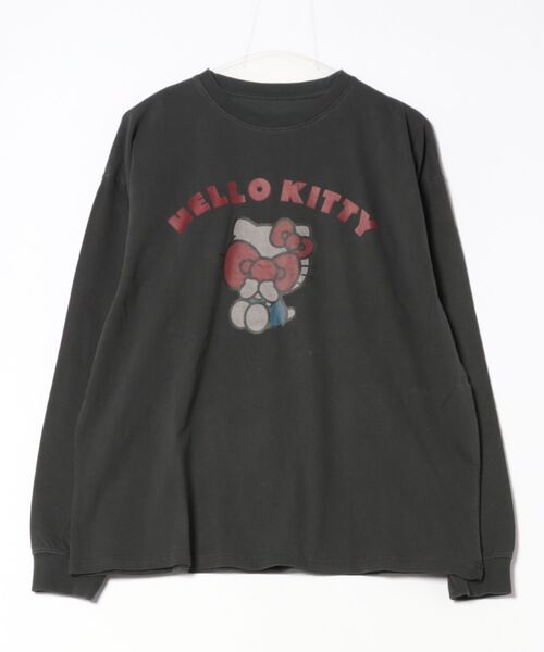 sanrio(サンリオ)の「サンリオ ピグメントロングスリーブTシャツ(Tシャツ/カットソー・レディース・スミクロ・M/L/XL)」の3枚目の写真