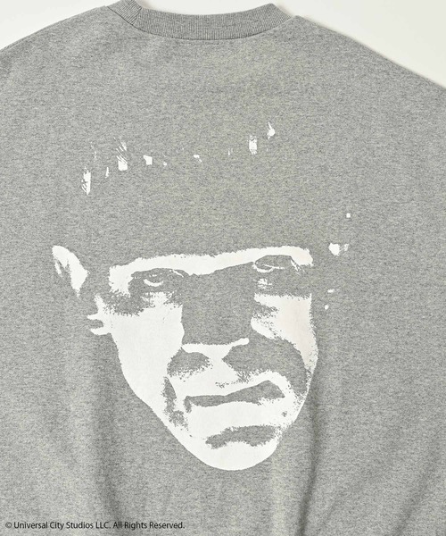 ADAM PATEK（アダムパテック）の「ADAMPATEK/Frankenstein face print crewneck/フランケンシュタインフェイスプリントコラボスウェット(AP2524018)（スウェット・レディース・ブラック/杢グレー・1/2）」の11枚目の写真