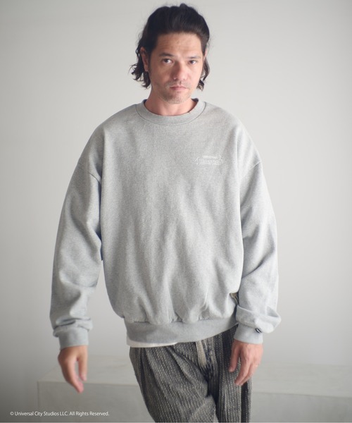 ADAM PATEK（アダムパテック）の「ADAMPATEK/Frankenstein face print crewneck/フランケンシュタインフェイスプリントコラボスウェット(AP2524018)（スウェット・レディース・ブラック/杢グレー・1/2）」の16枚目の写真